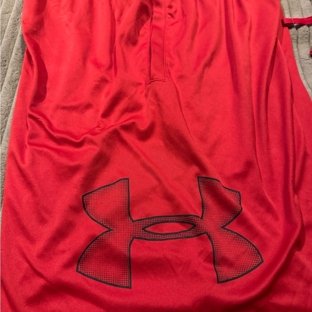 Under Armour Red Athletic Shorts
